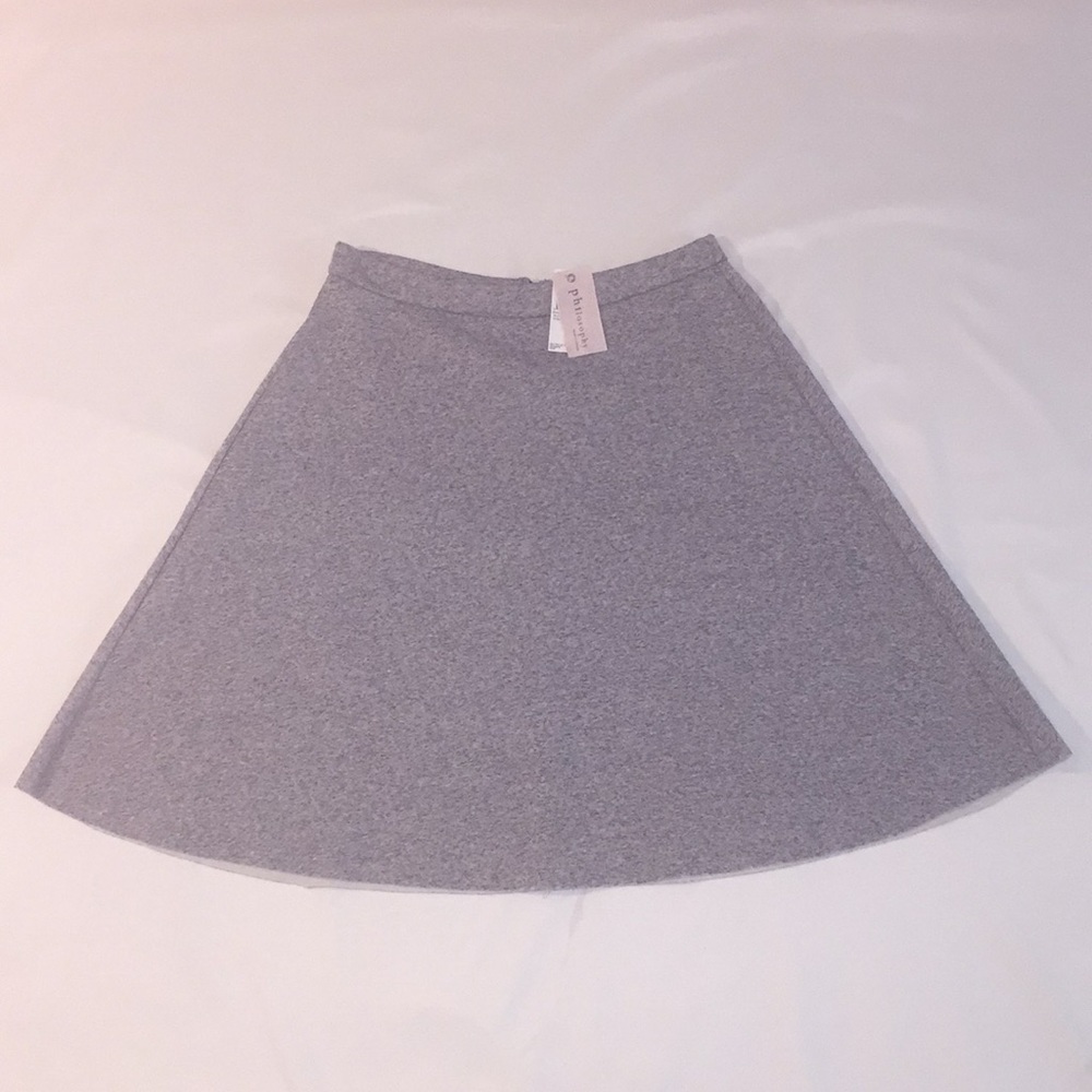 Heather Grey A-Line Skirt